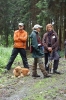 Im Wald Oliver, Tanja und Gisela
